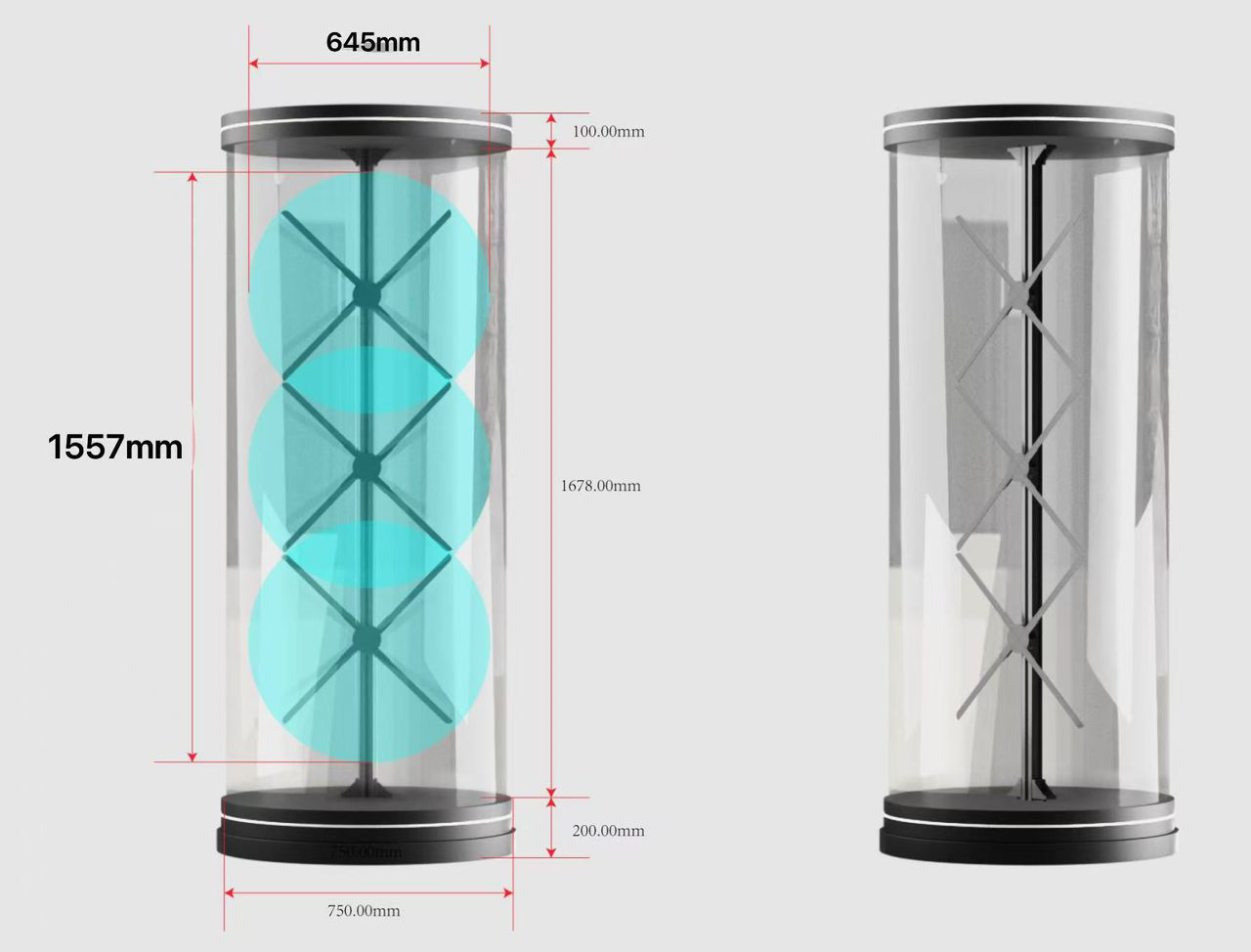 3D-Hologramm-Fan-Gerät